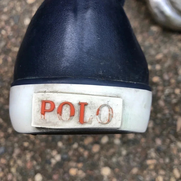 Polo Ralph Lauren Men's Blue Isaak High top Sneakers Size 9 - Picture 3 of 10